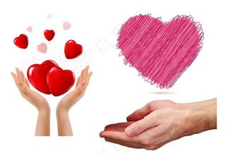 手捧爱心图片