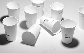 纸杯堆 智能贴图图片