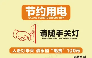 温馨提示关灯图片