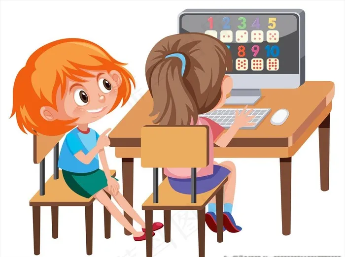 卡通学生图片