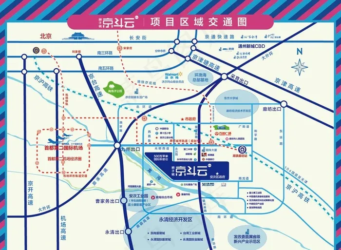 交通区位图图片ai矢量模版下载