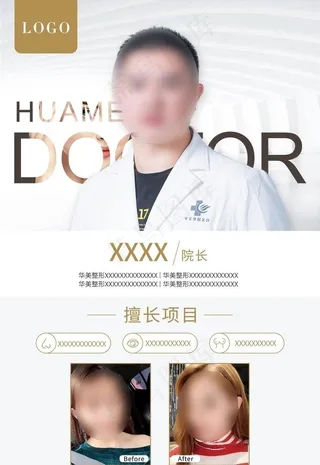 整形外科专家介绍KT板图片