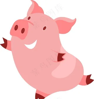 矢量卡通猪图片
