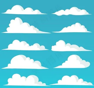 矢量白云图片