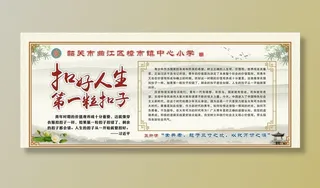 扣好人生的第一粒扣子图片