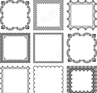 欧式花纹边框图片