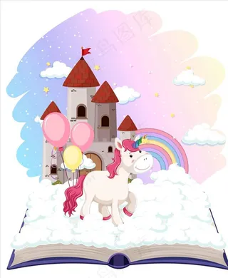矢量独角兽图片