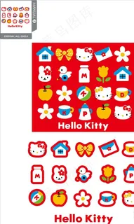 卡通手绘kitty猫图片