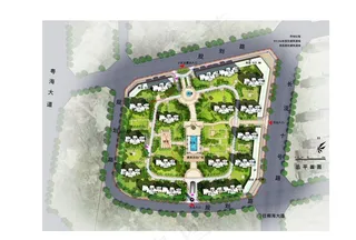 住宅小区彩色总平面图片