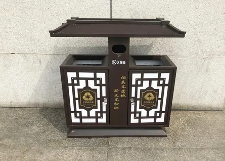 仿古垃圾桶图片