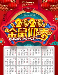 2020年挂历图片