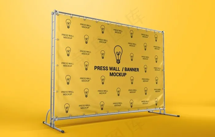 展板样机图片(3000X2000(DPI:300))psd模版下载