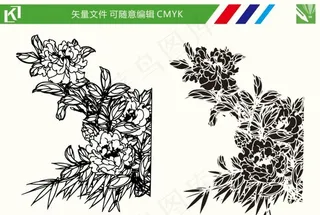 花朵线条图图片