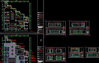 办公场所 办公室施工图图片