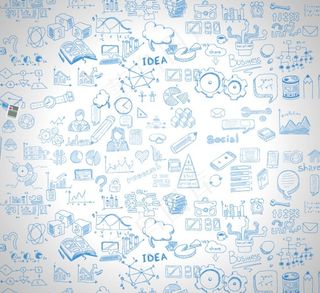 手绘图标矢量素材图片