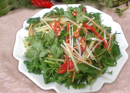 凉拌老虎菜图片