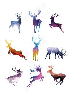鹿元素图片