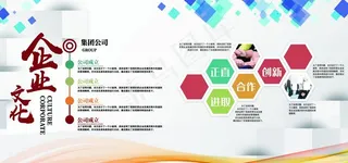 公司企业文化展板图片