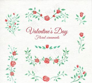 情人节玫瑰花边图片