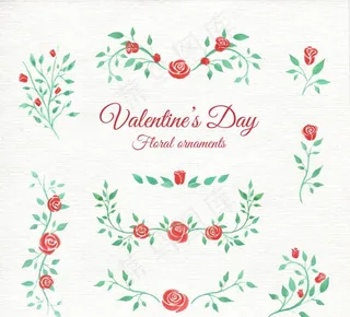 情人节玫瑰花边图片