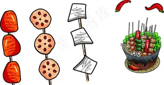 麻辣串图片
