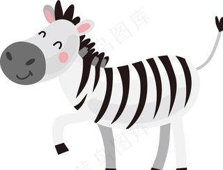 卡通斑马图片