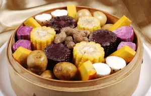 笼蒸杂粮图片