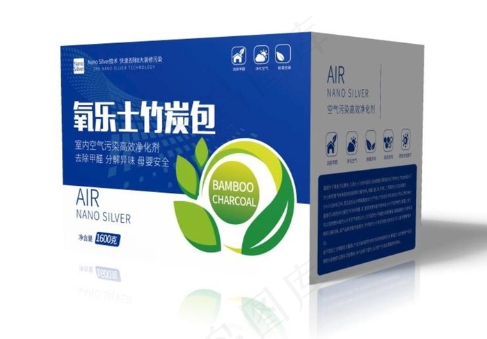 去甲醛 科技 蓝色 包装 环保图片