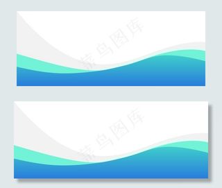 波浪底纹矢量图图片