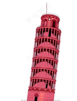 世界著名建筑矢量素材图片