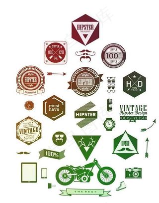 嬉皮士图标图片