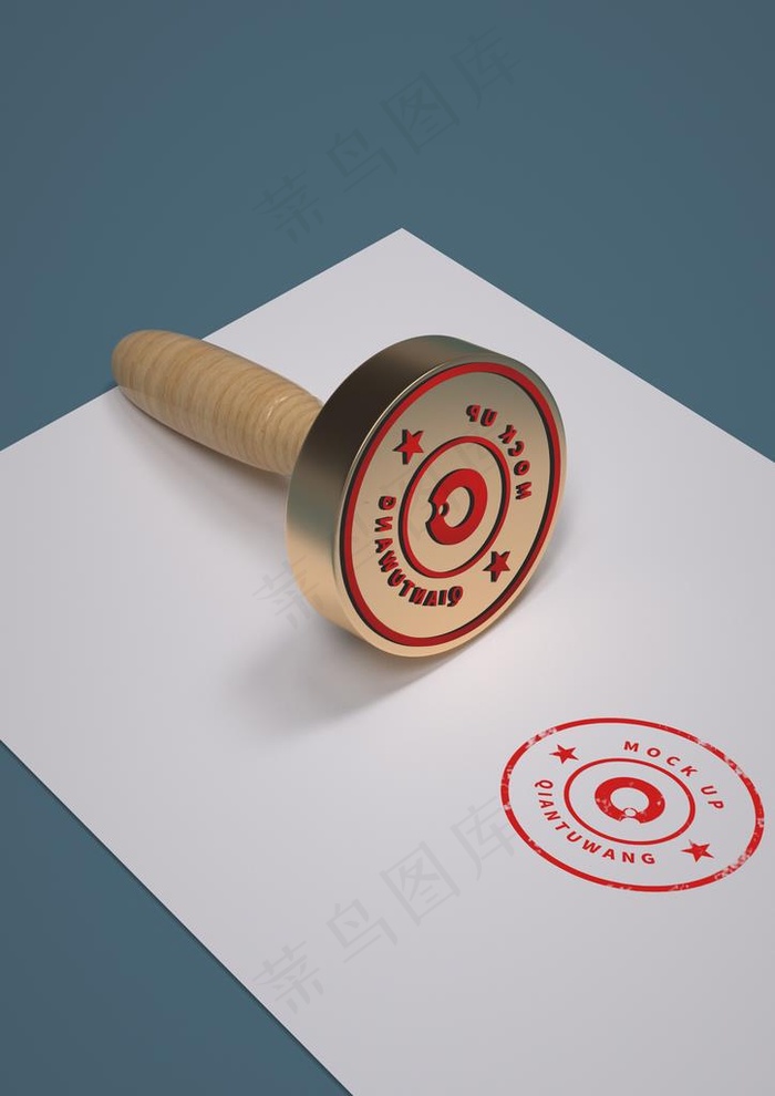 印章效果图样机图片