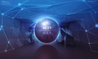 蓝色科技感海报图片