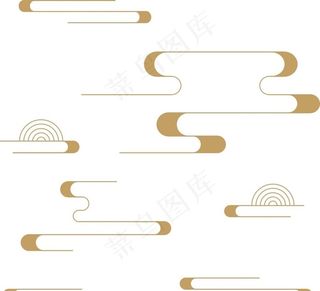 中国风云纹装饰图片