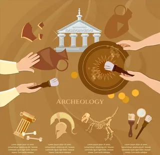 考古学元素图片