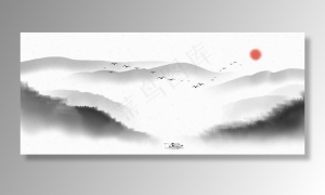 中国风山水背景图片