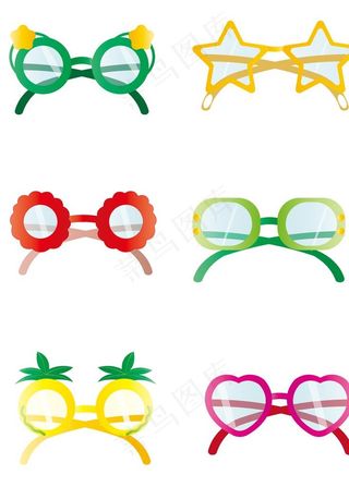 卡通眼镜大全图片