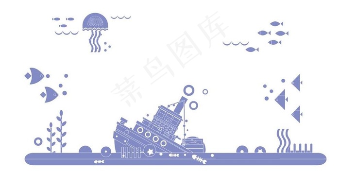海底世界图片ai矢量模版下载