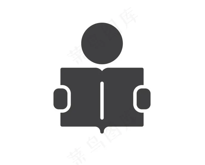 阅读看书logo图标icon图片eps,ai矢量模版下载