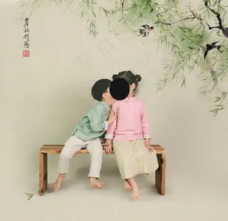 儿童古风工笔画 相册图片