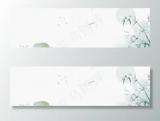 古风水彩背景图片