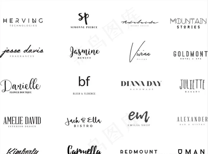 相册装饰英文字母图片eps,ai矢量模版下载