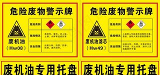 危险废物警示牌图片