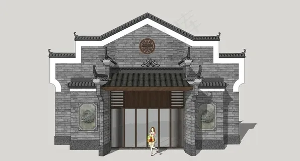 徽派建筑门头图片 徽派建筑门头图片
