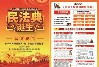 民法典 宣传页图片