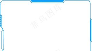 科技感蓝色边框图片
