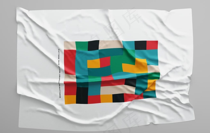 A4褶皱样机图片(6000X4000(DPI:72))psd模版下载