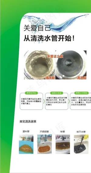 清洗水管图片