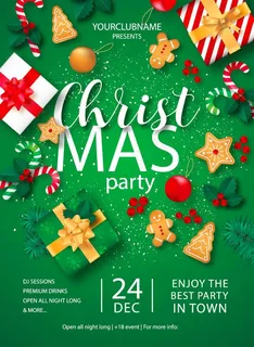 圣诞节派对海报图片