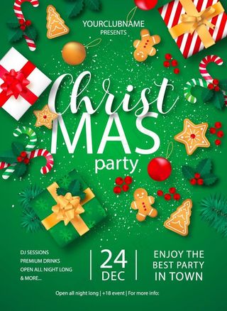 圣诞节派对海报图片